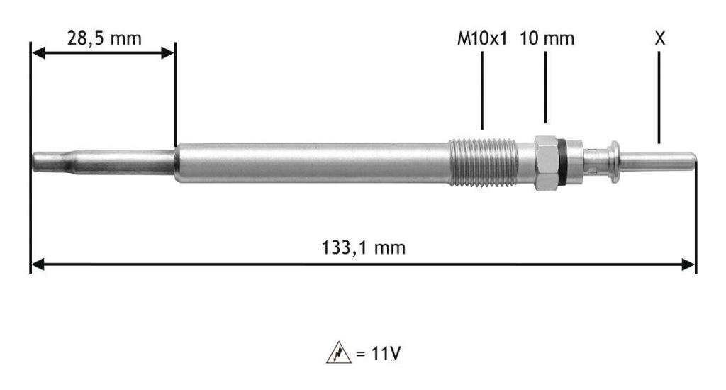 Bougie de préchauffage VALEO ref. 345113